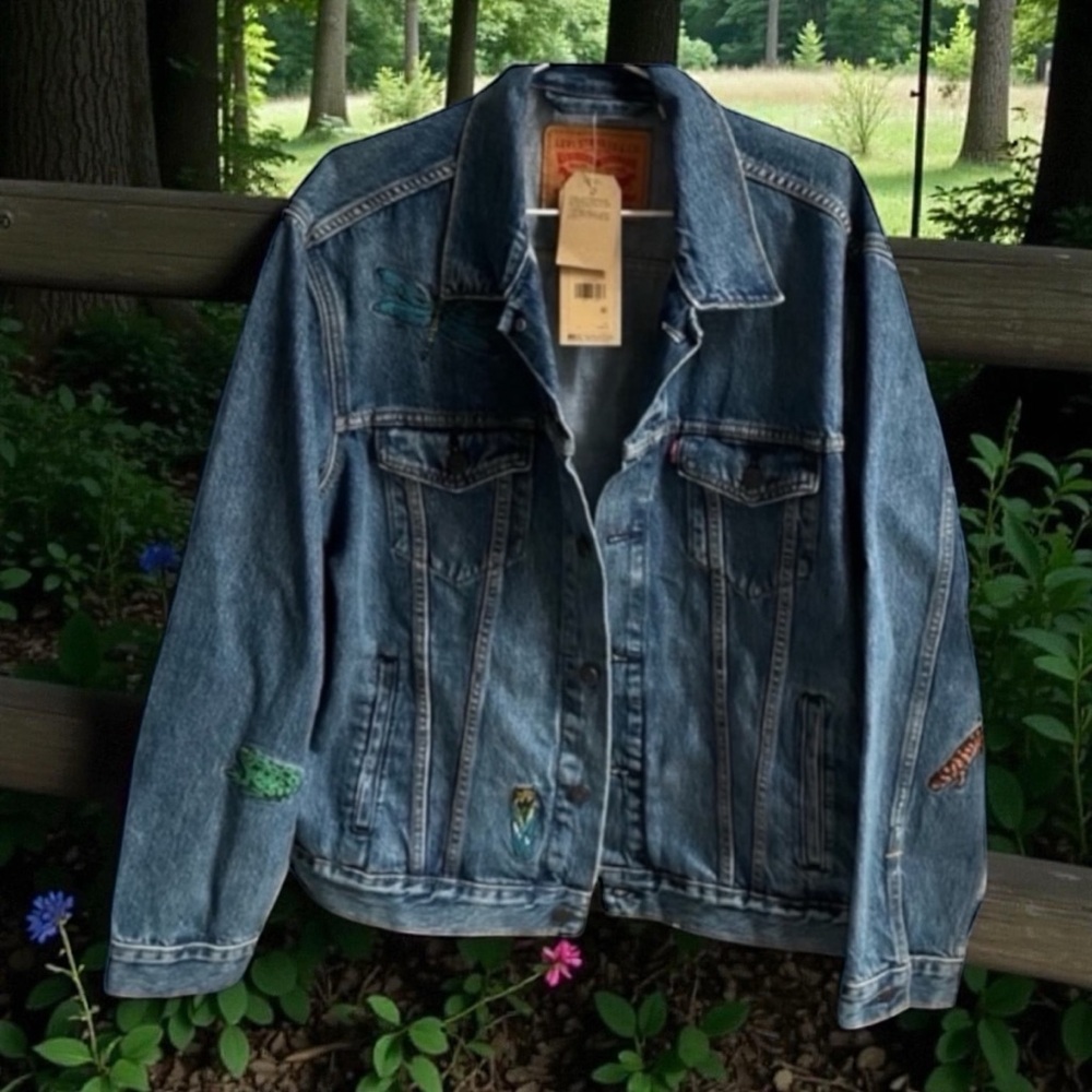 VERY Rare Levi’s Unisex Jean Jacket, Limited édition 1990’s ~ size Large ~NWT - Picture 8 of 16